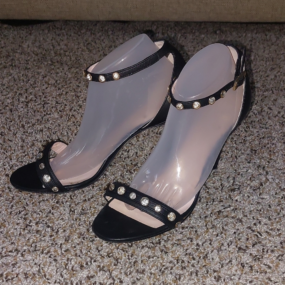 Elegant Beautiful Navy Studded Women's Heels From Kate Spade Size 6